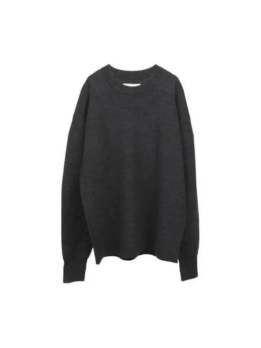 Crew neck wool knit PARKE SNM 1044 COAL - STUDIO NICHOLSON - BALAAN 1