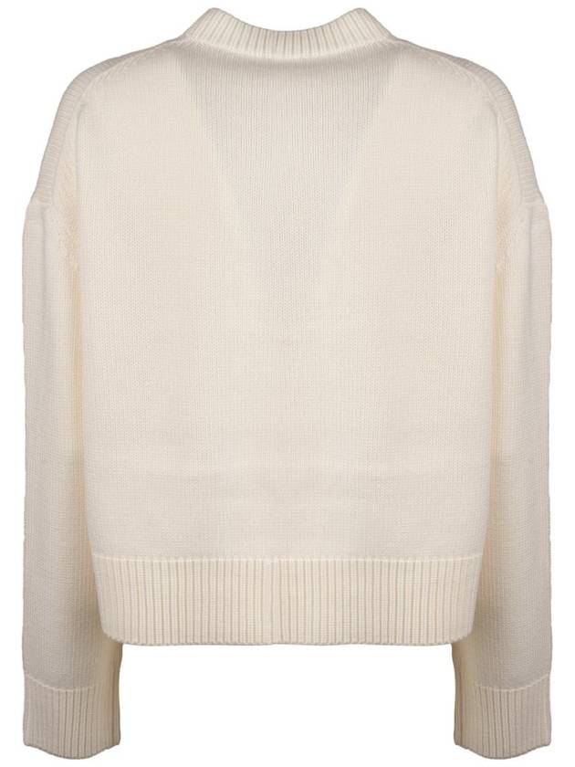 Fabiana Filippi Cream Virgin Wool Sweater - FABIANA FILIPPI - BALAAN 2