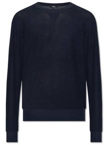 Men's Myhlo Crew Neck Knit Top Baltic - THEORY - BALAAN 1