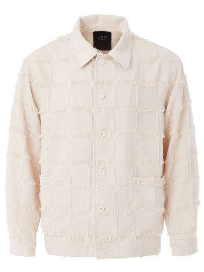 Square Fringe Trucker Jacket Ivory - IFELSE - BALAAN 2