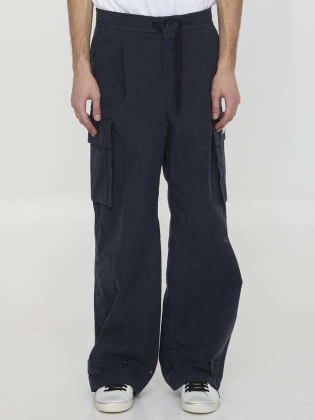 Men's Cargo Straight Pants Blue - DOLCE&GABBANA - BALAAN 2