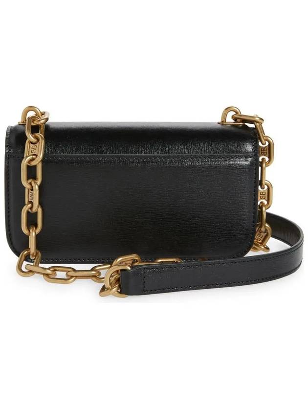 BB Gold Logo Cross Bag Black - BALENCIAGA - BALAAN 4