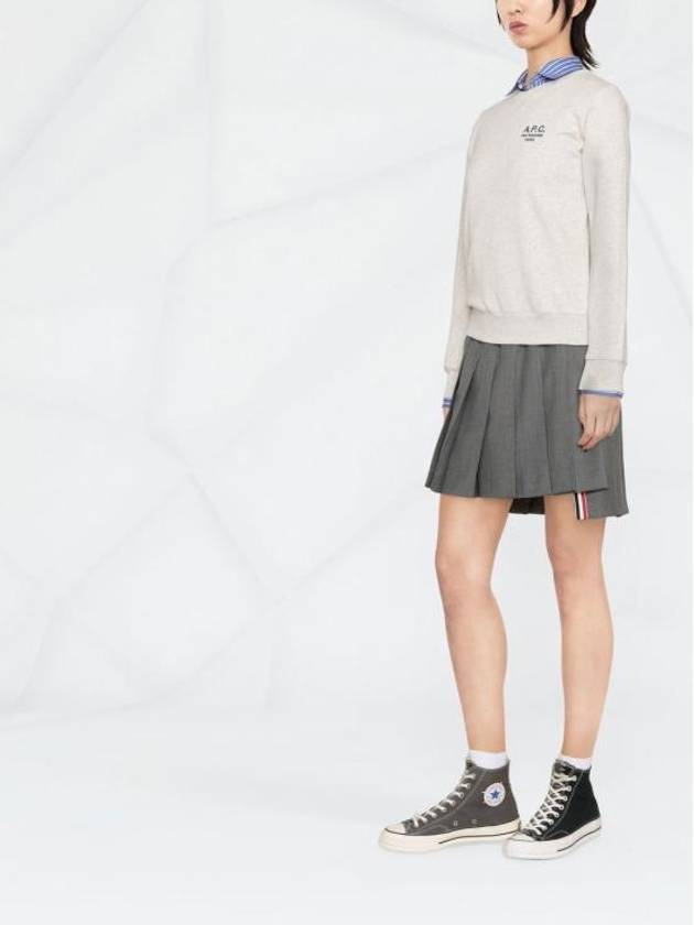 Skye Logo Sweatshirt Grey - A.P.C. - BALAAN 5