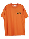 Logo Applique Short Sleeve T-Shirt Orange - BURBERRY - BALAAN 10