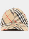 Vintage Check Base Ball Cap Beige - BURBERRY - BALAAN 3