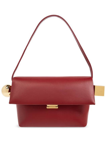 Jacquemus Shoulder Bag Le Rond Carre, Women's, Red - JACQUEMUS - BALAAN 1