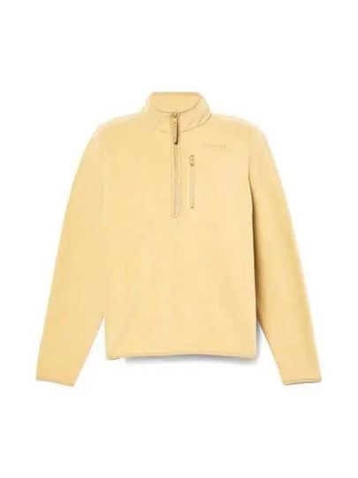 Men's Half Zip Up Polartec Fleece Sweatshirt Light Khaki - TIMBERLAND - BALAAN 2