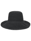 Paper Woven Straw Hat Black - TOTEME - BALAAN 2