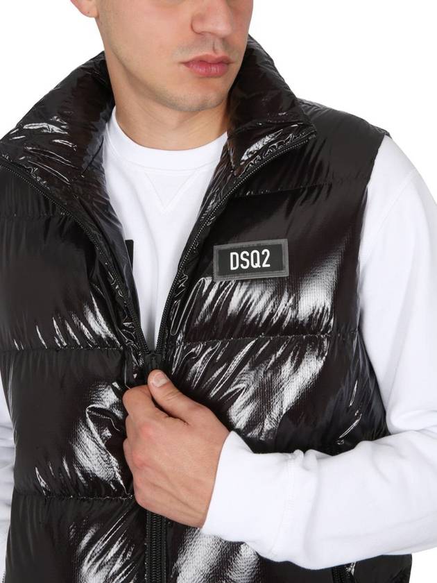 Logo Down Vest Black - DSQUARED2 - BALAAN 7