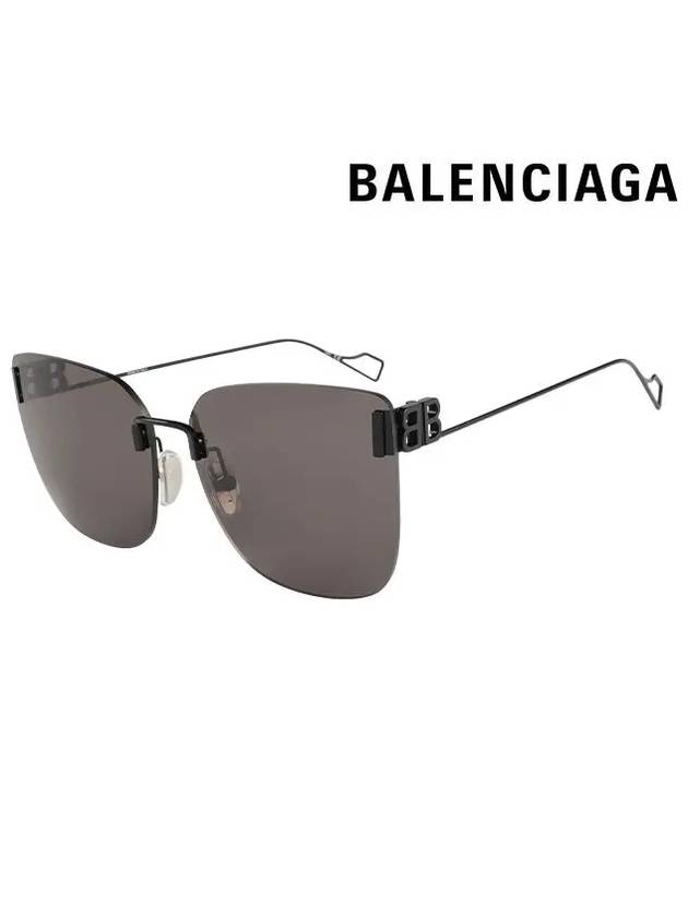 BB square frame sunglasses black - BALENCIAGA - BALAAN 3
