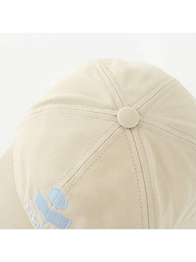 Tyron Logo Cotton Ball Cap Beige - ISABEL MARANT - BALAAN 6