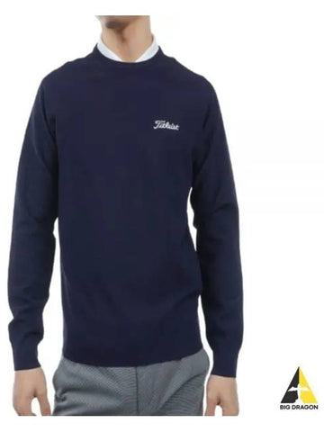 24 Pique Crew Neck Knit TLPMK130J NV Men s - TITLEIST - BALAAN 1