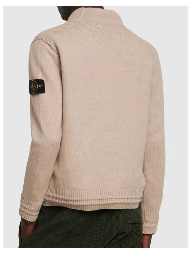 Winter Loose Fit Cardigan Off White - STONE ISLAND - BALAAN 5