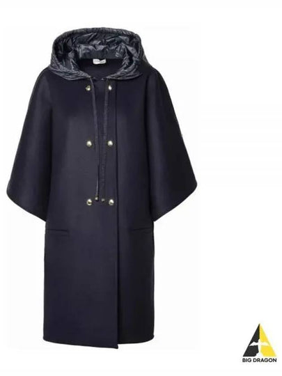 Mantella Hooded Cape Navy - MONCLER - BALAAN 2