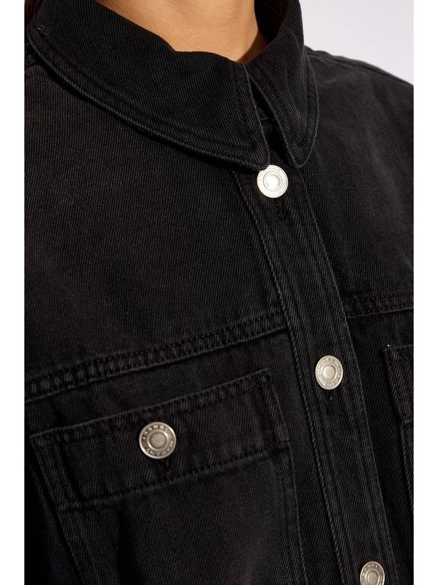 Isabel Marant ‘Talbot’ Denim Shirt, Women's, Black - ISABEL MARANT - BALAAN 5