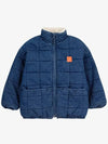 Funny Face Denim Quilted Jacket B224AC127 Italian Kids - BOBO CHOSES - BALAAN 4