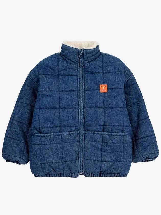 Funny Face Denim Quilted Jacket B224AC127 Italian Kids - BOBO CHOSES - BALAAN 4