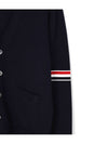 Milano Stitch Sprite Armband Cotton V-neck Cardigan Navy - THOM BROWNE - BALAAN 7