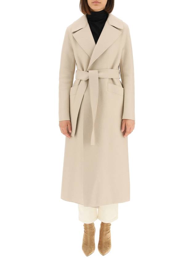 long coat in pressed wool - HARRIS WHARF LONDON - BALAAN 2