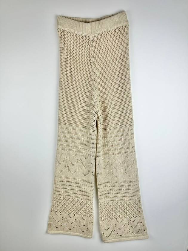 B MING BY EYELET PANTS NATURAL WOMENS S M - BEAMS - BALAAN 3