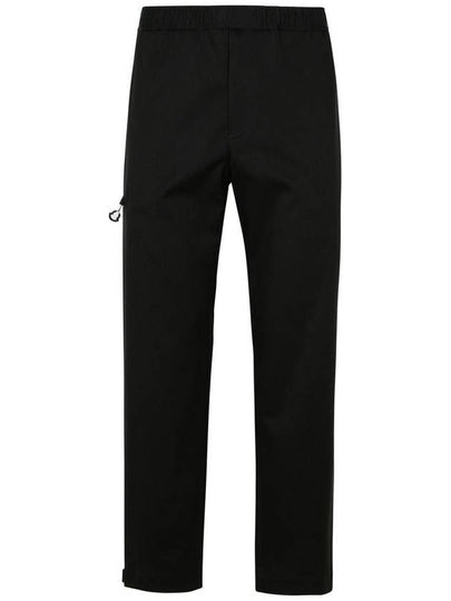 Logo Embroidered Straight Pants Black - MONCLER - BALAAN 2