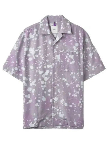 Kurt Gecko Short Sleeve Shirt Lilac - OAMC - BALAAN 1