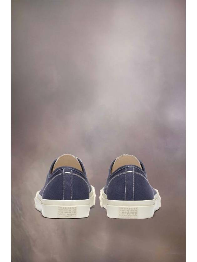 Tabi Cotton Low Top Sneakers Blue - MAISON MARGIELA - BALAAN 4