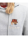 Fox Head Logo Hoodie Grey - BARBOUR - BALAAN 5