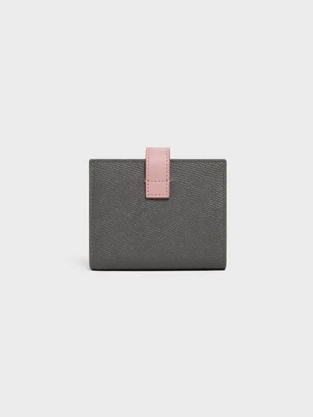 Two tone strap half wallet small gray vintage pink 10H263BRU 10GV - CELINE - BALAAN 3