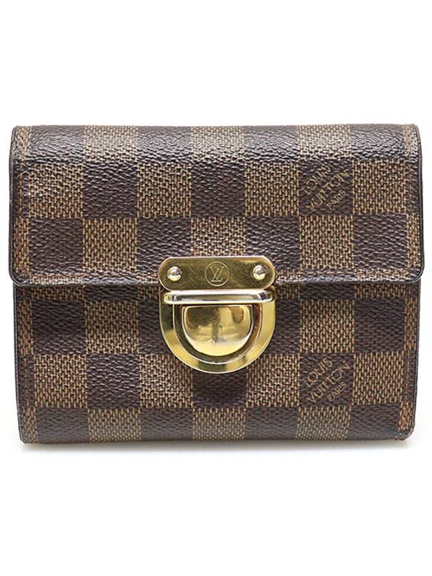 N60005 Damier Eben Canvas Koala Wallet Half - LOUIS VUITTON - BALAAN 1