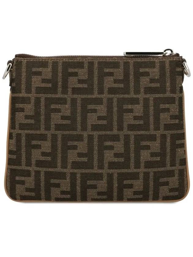 After FF Jacquard Cross Bag Brown - FENDI - BALAAN 4