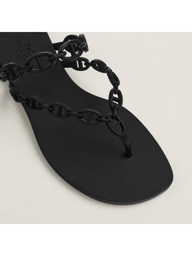 Island Sandals Noir Black H241051Z - HERMES - BALAAN 3