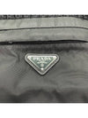 Triangle Logo Zipper Pocket Muffler Black - PRADA - BALAAN 6