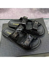 CC Logo Velcro Sandals Black - CHANEL - BALAAN 2