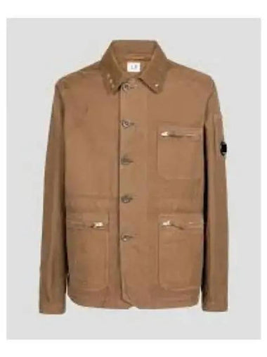 My's B Chore Jacket Light Brown - CP COMPANY - BALAAN 1