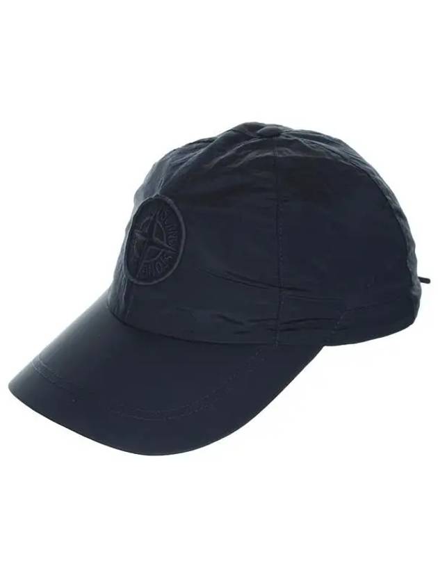 Nylon Metal 6 Panel Ball Cap Navy - STONE ISLAND - BALAAN 3