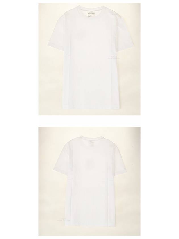 Round Neck Oversized Fit Short Sleeve T-shirt White - ACNE STUDIOS - BALAAN 6