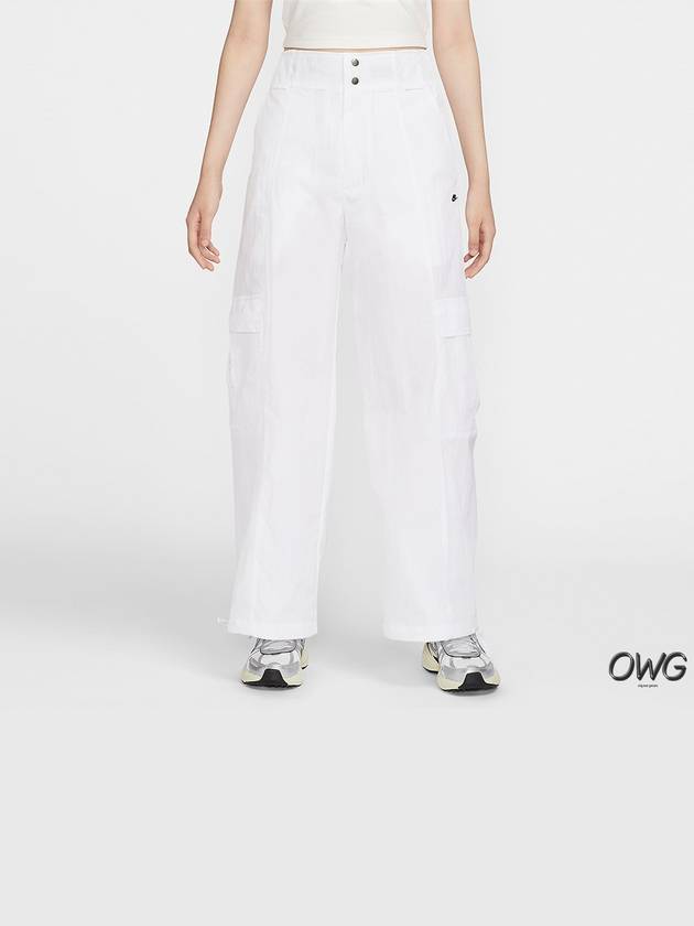 NSW Woven Cargo Track Pants White - NIKE - BALAAN 5