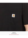 Pocket Short Sleeve T-Shirt Black - CARHARTT WIP - BALAAN 7