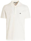 Logo Patch Polo Shirt White - CP COMPANY - BALAAN 2