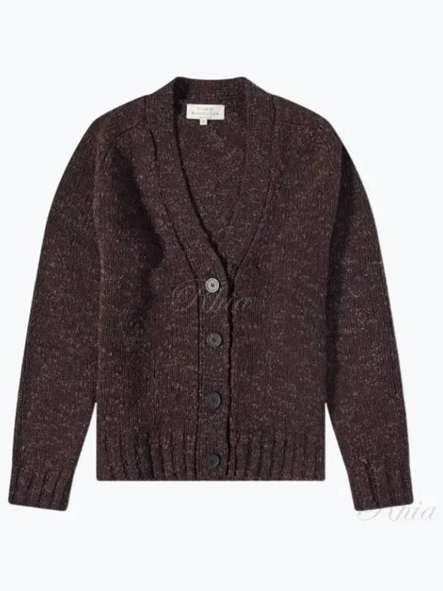 Neo Boucle Merino Cardigan Cocoa 759 1 5GG - STUDIO NICHOLSON - BALAAN 1