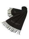 Package gift logo virgin wool muffler black GV4518 - GIVENCHY - BALAAN 1