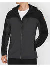 Men's Abisco Midsummer Hooded Zip-Up Dark Gray Black - FJALL RAVEN - BALAAN 2