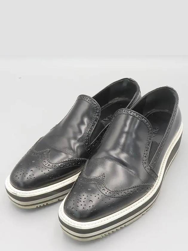 Smith Market Used Luxury Wingtip Loafers Women s Shoes - PRADA - BALAAN 5