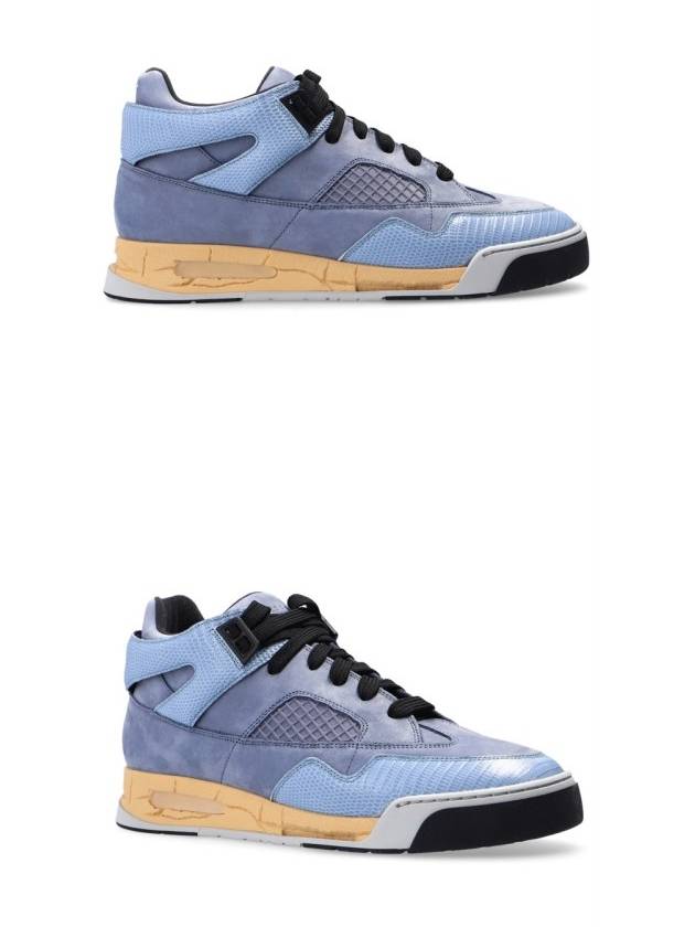 Men's Mid Top Trainer Low Top Sneakers Blue Grey - MAISON MARGIELA - BALAAN 5