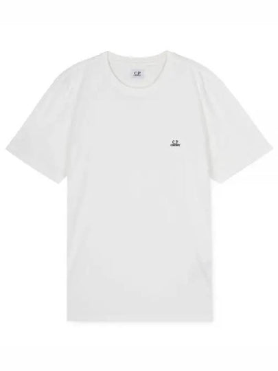 Logo Patch Short Sleeve T-Shirt White - CP COMPANY - BALAAN 2