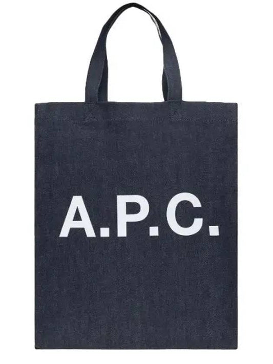 Eco Lou Logo Tote Bag Navy - A.P.C. - BALAAN 2