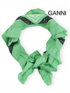 Bandana Print Scarf Green - GANNI - BALAAN 4