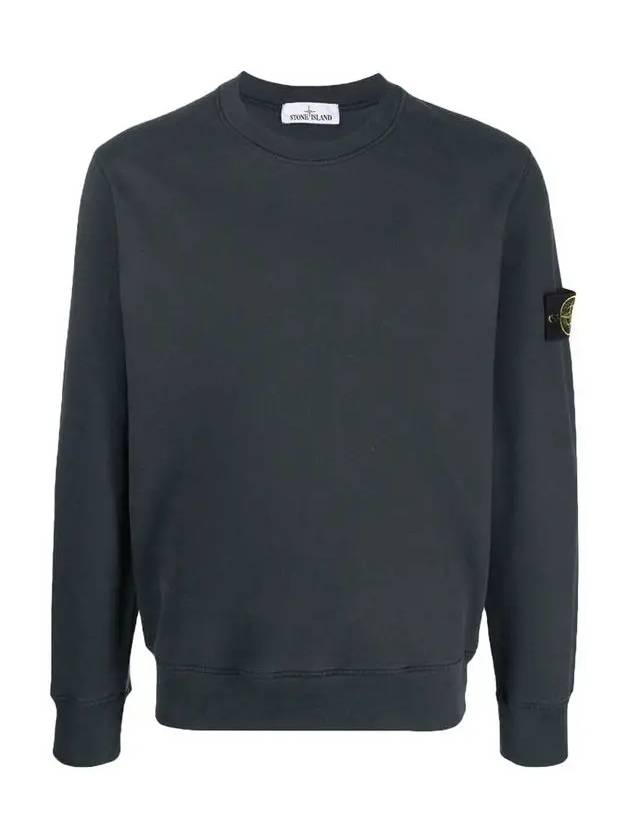 Wappen Patch Crewneck Sweatshirt Navy - STONE ISLAND - BALAAN 2