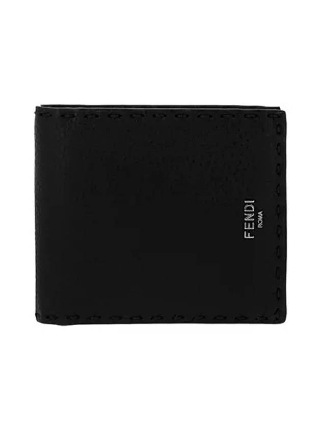 Selleria Leather Half Wallet Black - FENDI - BALAAN 2